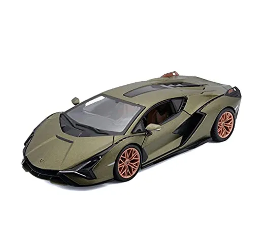 Bburago 18-21099-00000053 Lamborghini Sian FKP 37 1:24 Scala Modellino, Verde Opaco