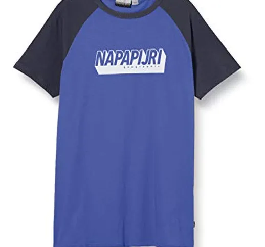 NAPAPIJRI K Sen T-Shirt, Blu (Ultramarine Blu Bb41), 104 (Taglia Unica: 4) Bambino