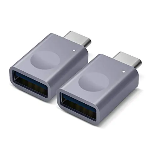 elago Micro Adattatore USB C a USB 3.0 con LED, adattatore Thunderbolt 3 a USB per MacBook...