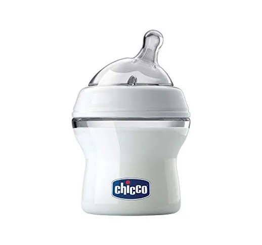 Chicco Natural Feeling Biberon Anticolica 0 Mesi + da 150 ml, Biberon con Tettarella in Si...