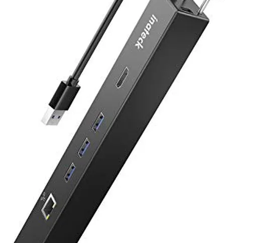 Inateck Hub USB-A, HDMI 4K Ultra HD Docking Station USB 3.0 Microsoft Surface, Adattatore...
