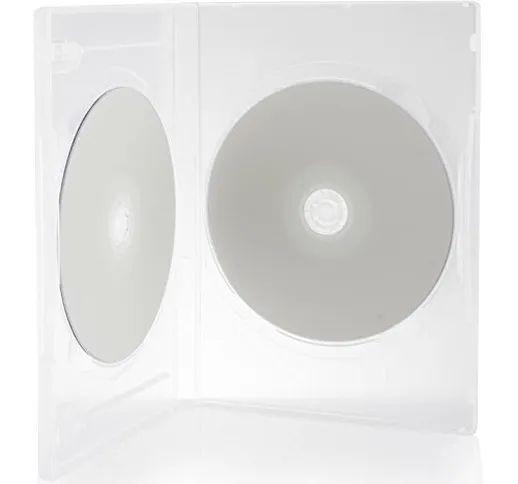 5 x CD/DVD/BLU RAY 14 mm trasparente DVD doppia custodia per 2 Disc Dragon Trading®