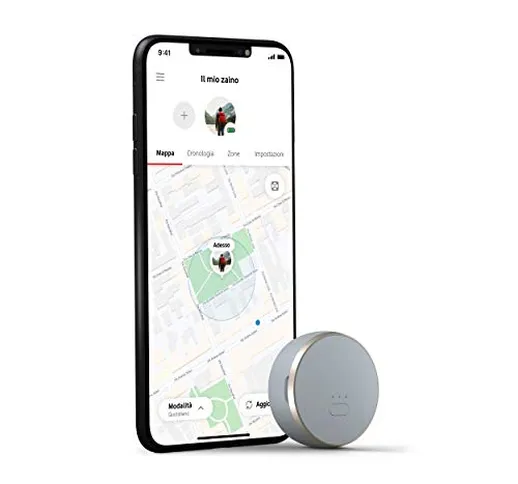 Vodafone Curve, lo Smart Tracker GPS con Bluetooth, Leggero, per la tua Borsa, Zaino, Auto...