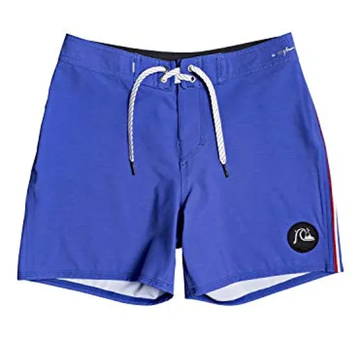 Quiksilver Highline Piped 14" EQBBS03477 - Pantaloncini da Ragazzo Violet - Dazzling Blue...