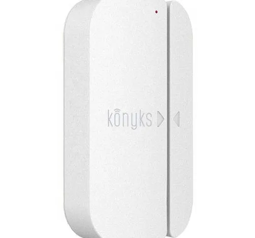 Konyks Senso, Sensore di apertura Wi-Fi compatibile con Google Home e Amazon Alexa, notifi...