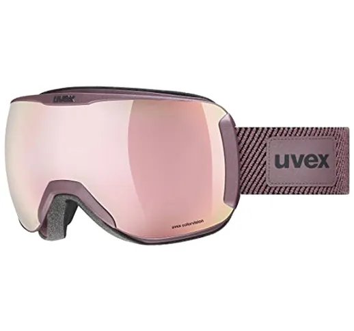 uvex downhill 2100 CV planet, occhiali da sci unisex, con miglioramento del contrasto, pri...