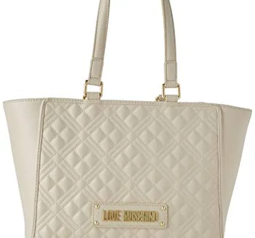 Love Moschino Jc4200pp0a, Borsa Tote Donna, Avorio (Ivory Quilted), 40x20x12 cm (W x H x L...