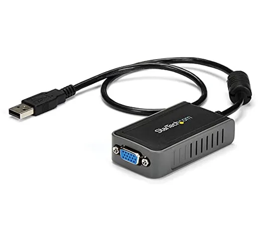 StarTech.com Adattatore Scheda Video Multi-Monitor Esterno USB 2.0, a VGA, Scheda Video Es...