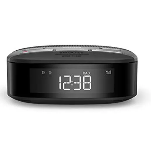 Philips R3505/12 Radiosveglia Digitale DAB+/FM, Allarme Doppio, Timer per Spegnimento Auto...