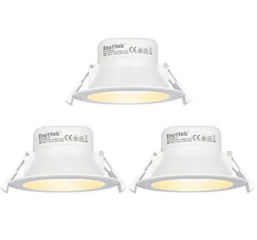 Lampade Plafoniere Faretti a LED da Incasso a Soffitto 10W Luce Calda 3000K Diametro Buco...