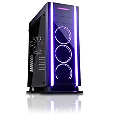 Enermax Saberay Case RGB ECA3500BA-RGB per PC ATX, micro ATX, mini ITX USB 3.0 con finestr...