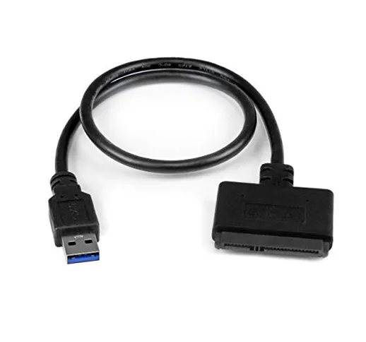 StarTech.com Cavo Adattatore USB 3.0 a SATA III da 2.5" con UASP, Convertitore USB 3.0 Sat...