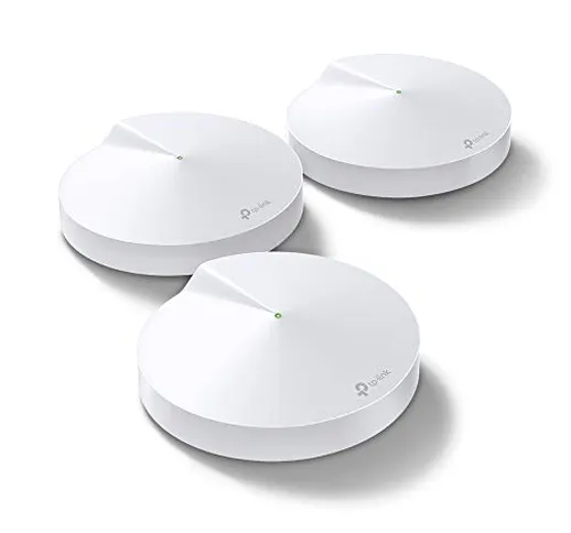 TP-Link Deco M5 Wifi Mesh - Pacchetto da 3 Unità Fino a 500 ㎡, AC1300, per Case su 2 o 3...