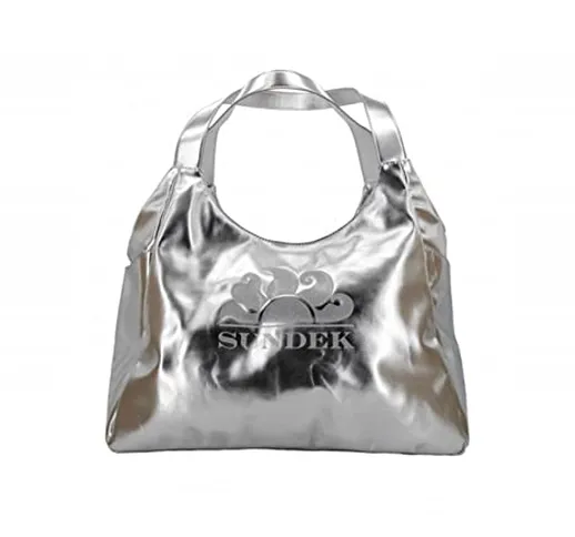 Sundek MAXI BORSA MARE AW417ABPU7LA083LA DONNA AGENTO Argento UNICA