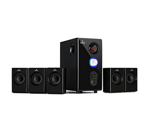 AUNA Concept 520 5.1 - Surround 5.1 Wireless, Home Theater 5.1, 75W RMS, OneSide Subwoofer...