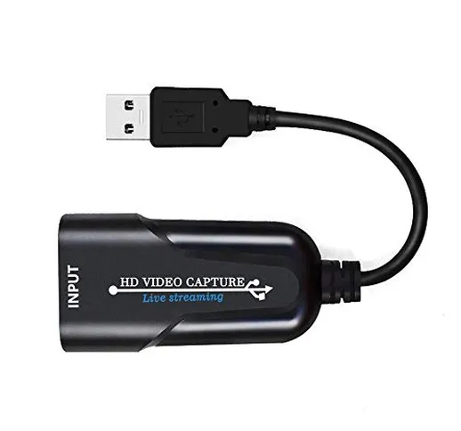 KINJOHI - Scheda di acquisizione video da USB 1080P/60 fps HDMI a USB, scheda di acquisizi...