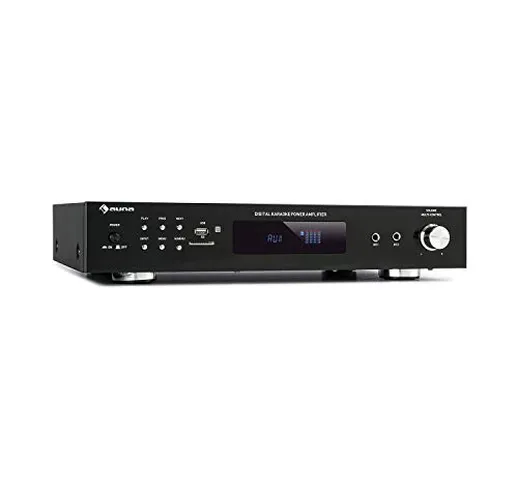 Auna AMP-9200 BT - Amplificatore Stereo Digitale, Potenza Uscita: 2 x 60 W RMS, Bluetooth,...