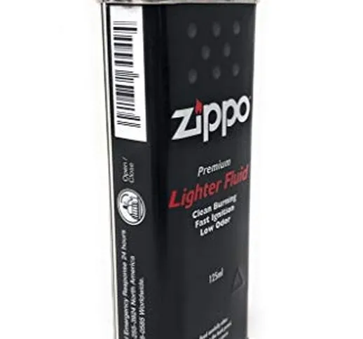 Ricarica per accendino a benzina Zippo da 125 ml (etichetta in lingua italiana non garanti...