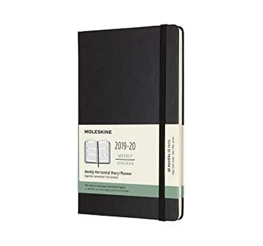 (modello precedente) - Moleskine Agenda Settimanale 18 Mesi anno 2019/2020, Copertina Rigi...