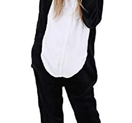 Costume Animali Cosplay Carnevale Halloween Pigiama Tuta Costumi Travestimenti per Uomo Do...