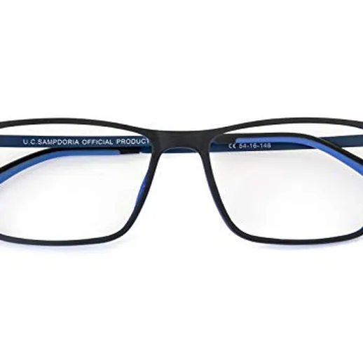 Nowave SAMPDORIA Occhiali da lettura Anti luce blu | Occhiali per PC e Monitor | Leggeri i...