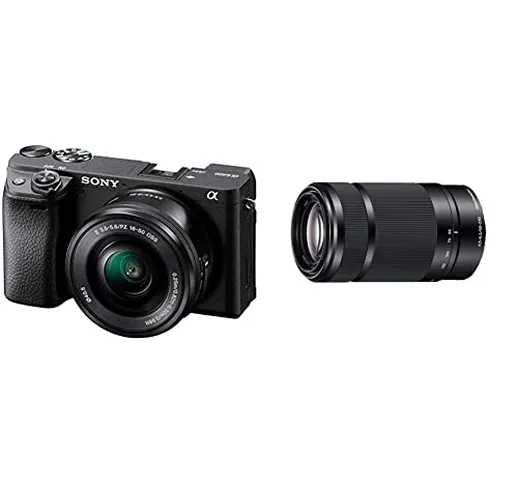 Sony Alpha 6400L - Kit Fotocamera Digitale Mirrorless con Obiettivo Intercambiabile SELP 1...
