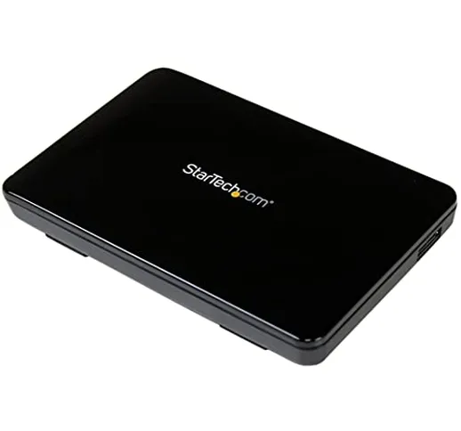StarTech.com Enclosure per Disco Rigido SSD SATA III da 2,5", Case Esterno USB 3.0 con UAS...