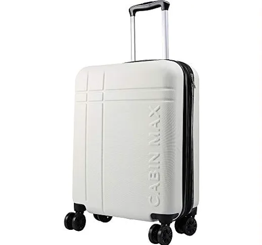 Cabin Max Velocity Trolley Rigido Cabin Size Leggero | Valigia con 4 Ruote in ABS Resisten...