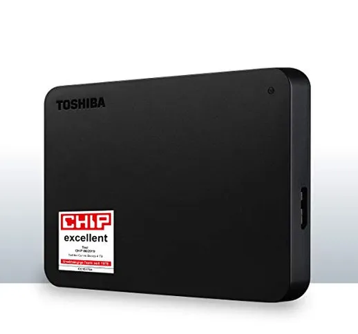 TOSHIBA HDTB440EK3CA Canvio Basics - Disco rigido Esterno Portatile, USB 3.0, Nero, 4 TB