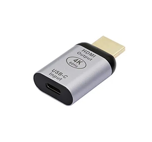 CERRXIAN - Adattatore USB C a HDMI, 4K a 60 Hz, convertitore USB tipo C femmina a HDMI mas...