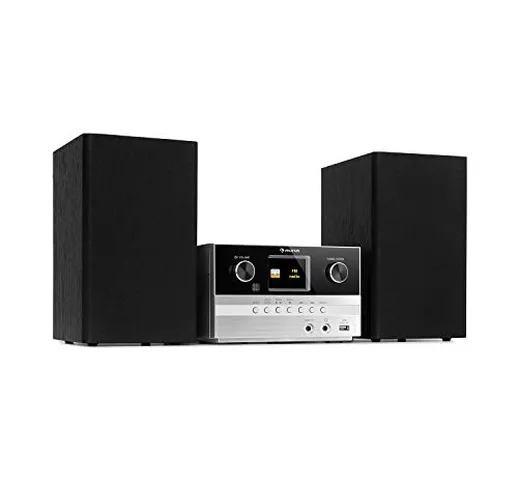 AUNA Connect System S - Micro Impianto Stereo, Potenza di Uscita: 20 W max., 2 Altoparlant...