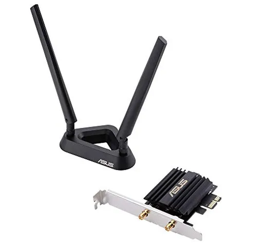 ASUS PCE-AX58BT Adattatore Wi-Fi 6 AX3000, Dual-Band, Bluetooth 5.0, OFDMA