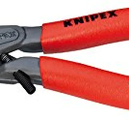 KNIPEX 48 31 J2 Pinza di precisione per anelli di sicurezza bonderizzata grigia 180 mm