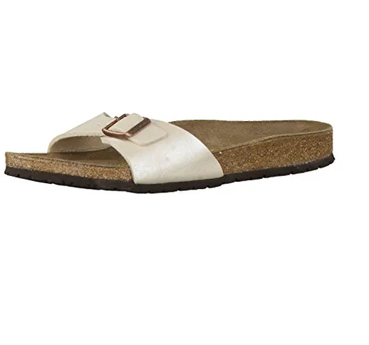 Birkenstock Madrid Pearl Bianco Birko-Flor Graceful