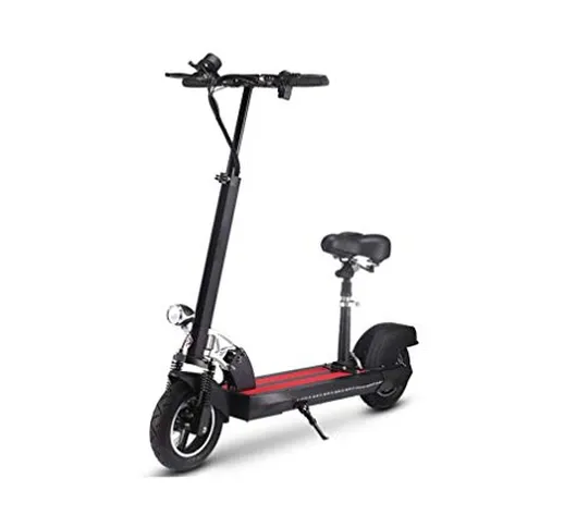 POIU Scooter Elettrico 48V 500W, Batteria per Adulti Pneumatico Pneumatico da 10 Pollici P...