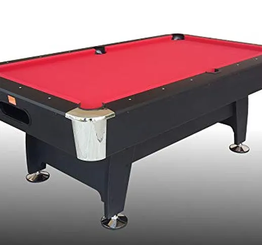 Biliardo trasformabile in Tavolo da Pranzo e Ping Pong Biliardo Black Norman Light Multi (...