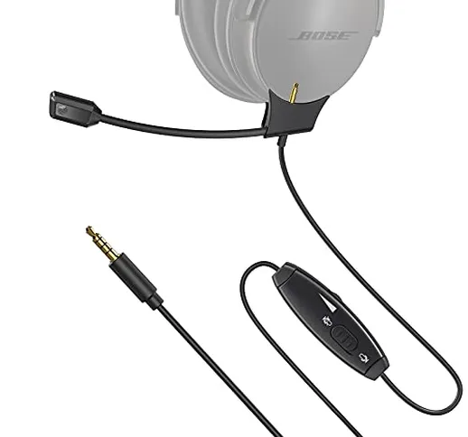 FULAIM Micrófono Boom compatible con auriculares Bose QuietComfort 35 (QC 35) y Quiet Comf...