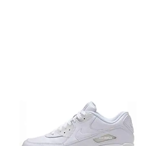 Nike Air Max 90 Leather Scarpe da ginnastica, Uomo, Bianco (True White), 42