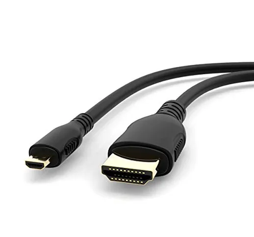 Cavo Micro HDMI a HDMI Adattatore,ABLEWE Micro HDMI to HDMI Cable 4K 3D Per Gopro Hero,Tab...