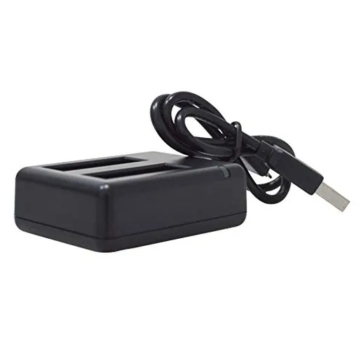 Caricabatterie a 2 canali – Hub di ricarica doppio USB per fotocamera Insta360 One X