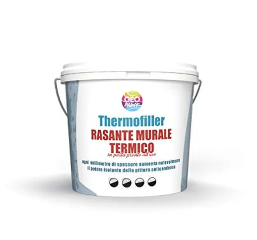 THERMOFILLER - Rasante murale termoisolante in pasta antimuffa anticondensa pronto all'uso...
