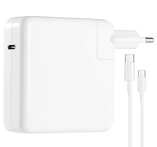 Caricabatterie Mac 87W Adattatore di alimentazione USB-C compatibile con Macbook Pro 13 15...