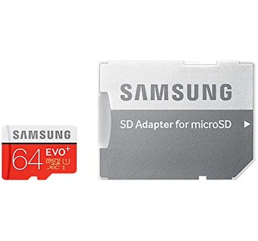 Samsung MB-MC64DA/EU Evo Memoria RAM da 64GB, Adattore SD
