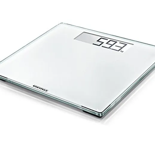 Soehnle Style Sense Comfort 100 Pesa Persona Elettronica 180 kg, LCD, Bianco, 35 x 34.5 x...