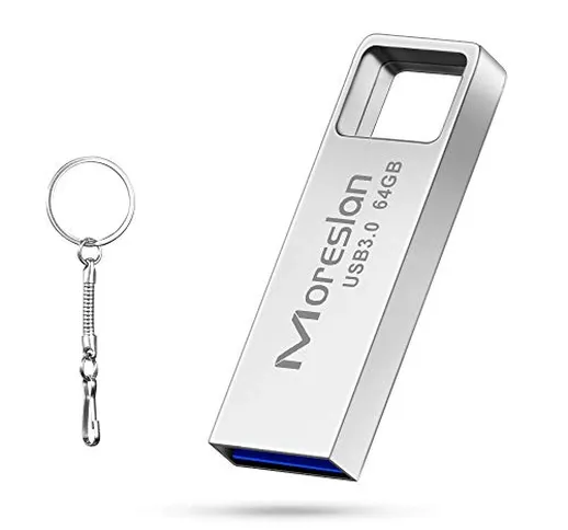 Pendrive 64GB Chiavetta USB 3.0 Unità Flash Drive con Portachiavi Data Traveler Portatile...