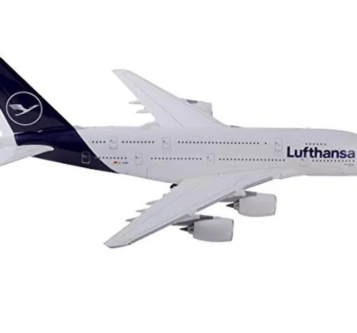 Herpa 559645-Airbus A380, biplan Lufthansa, Ailes, Maquette d'avion, aviateur, modélisme,...