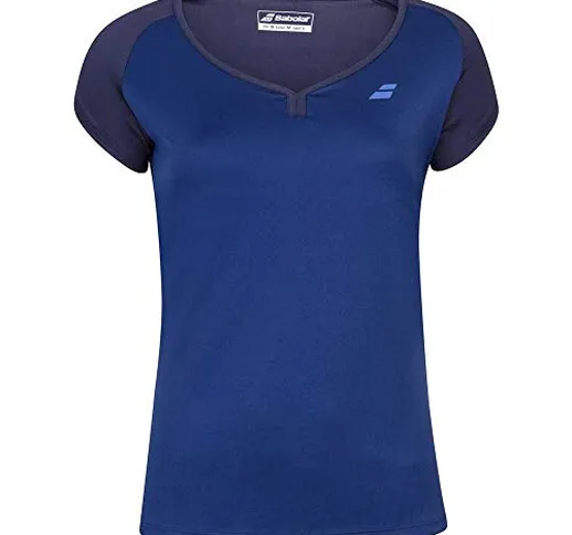 Babolat Play cap Sleeve Top da Donna, Donna, Maglietta, 3WP1011, Immobile Blu, XO