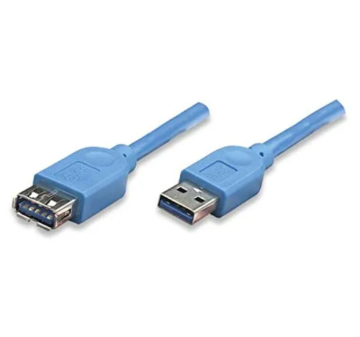 Techly 0.5m USB 3.0 A M/F