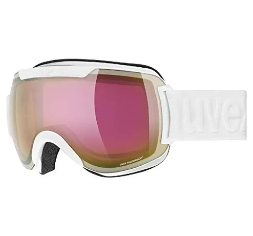 uvex downhill 2000 FM, occhiali da sci unisex, specchiato, senza distorsioni ottiche e app...