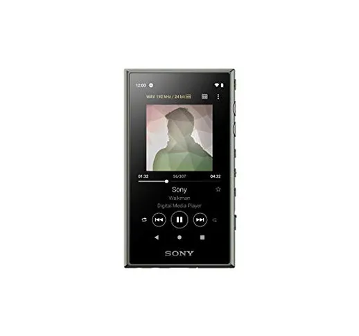 Sony NW-A105 Lettore Musicale Walkman Android 16 GB con Display Touch 3.6", Hi-Res Audio,...